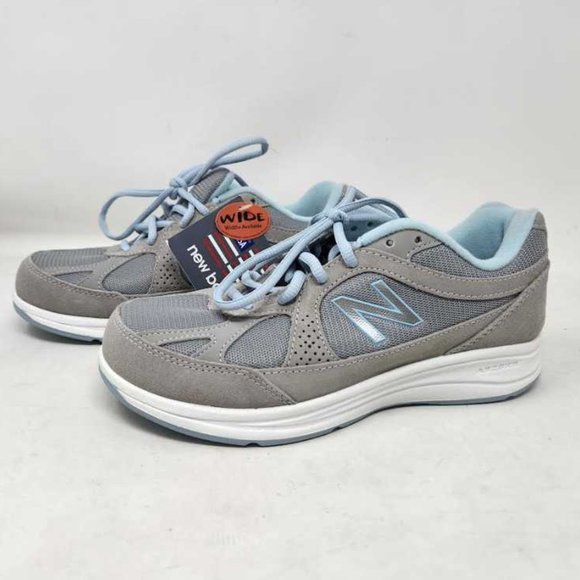 New women's 7W New Balance 877 V1 silver walking shoes sneakers 7 Wide WW877SB - Picture 8 of 11